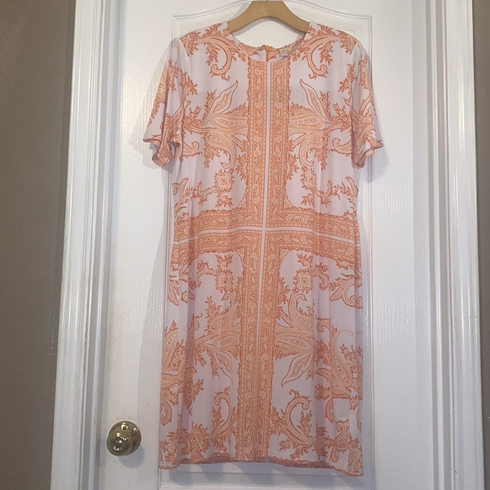 MICHAEL KORS Paisley-print Dress Size XL